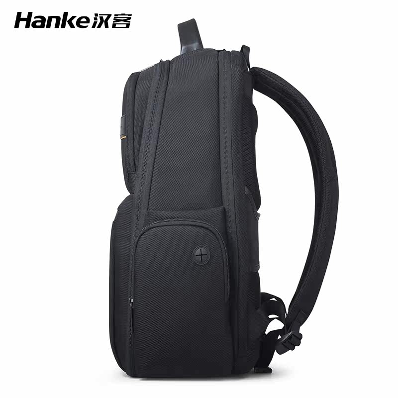 汉客商务双肩包休闲出差电脑包大容量旅行背包简约双肩背包
