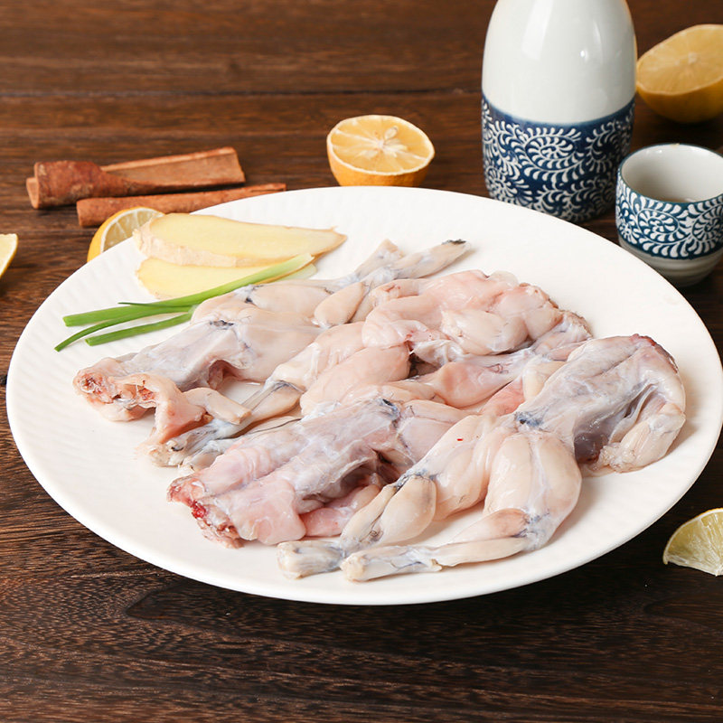 日肴牛蛙剁椒500gx2顺丰包邮新鲜海鲜冷冻去皮牛蛙