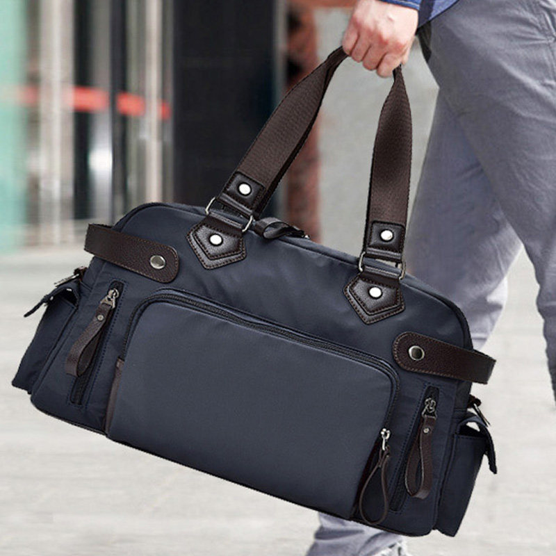 防水单肩手提旅行包男士包男士牛津行李手拎休闲男士包袋