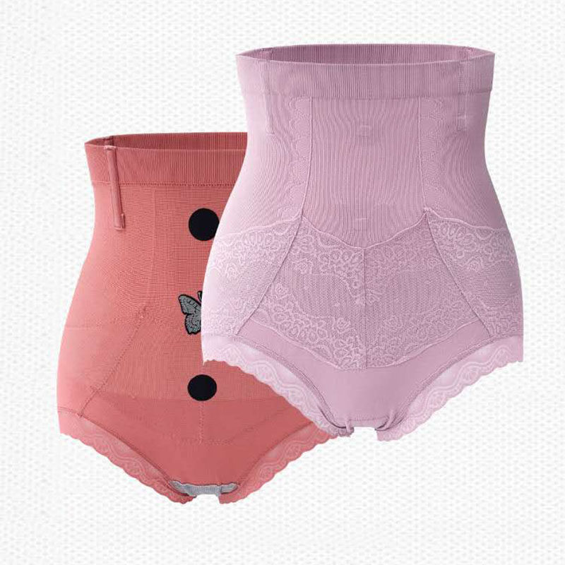 内裤安美拉宫芯珍藏版收腹裤收弹力提臀高腰蕾丝平角裤