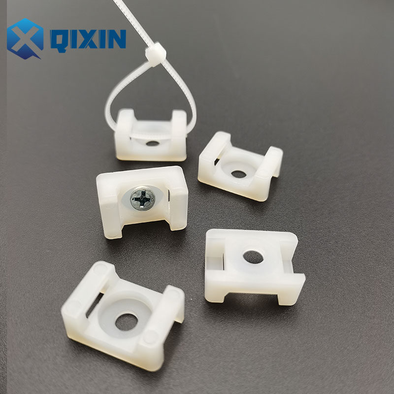 hc2s马鞍形扎带固定定座500个尼龙卡扣电线收纳缎带