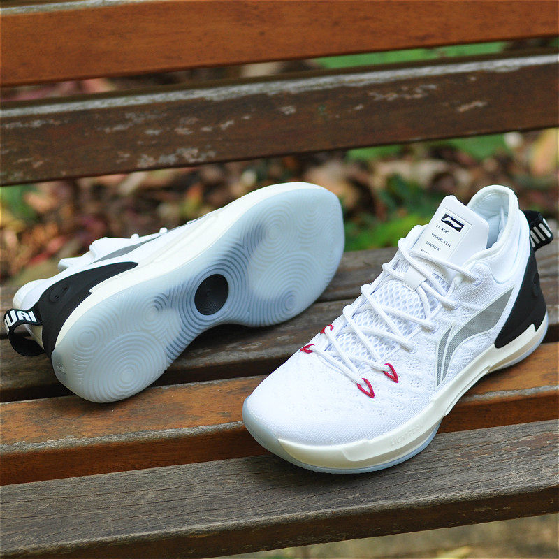 李宁驭帅13代低帮星战白黑武士cba减震专业比赛篮球鞋abap095 075