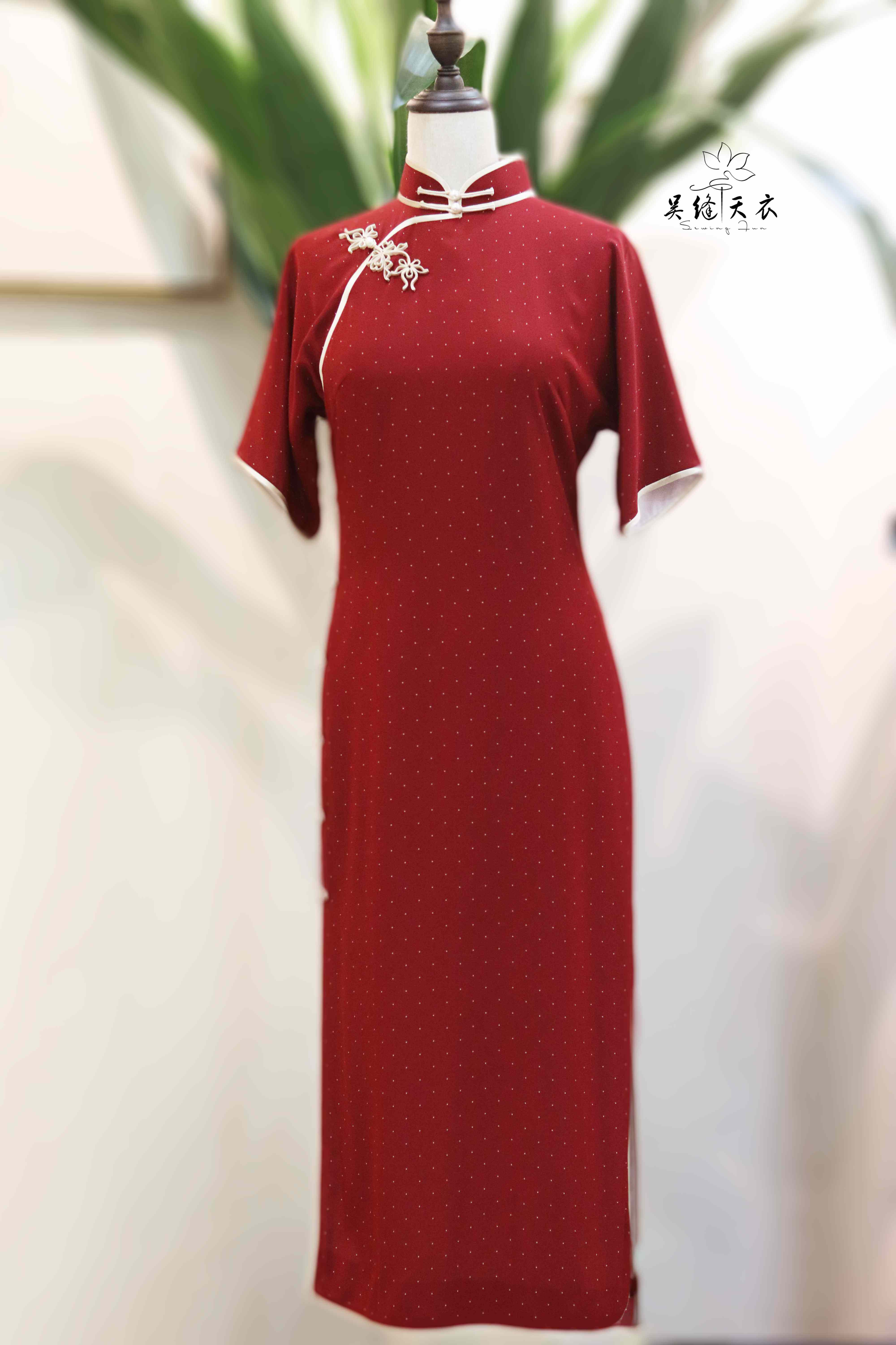 2021敬酒新款胭脂红结婚新娘中式年轻红色旗袍旗袍