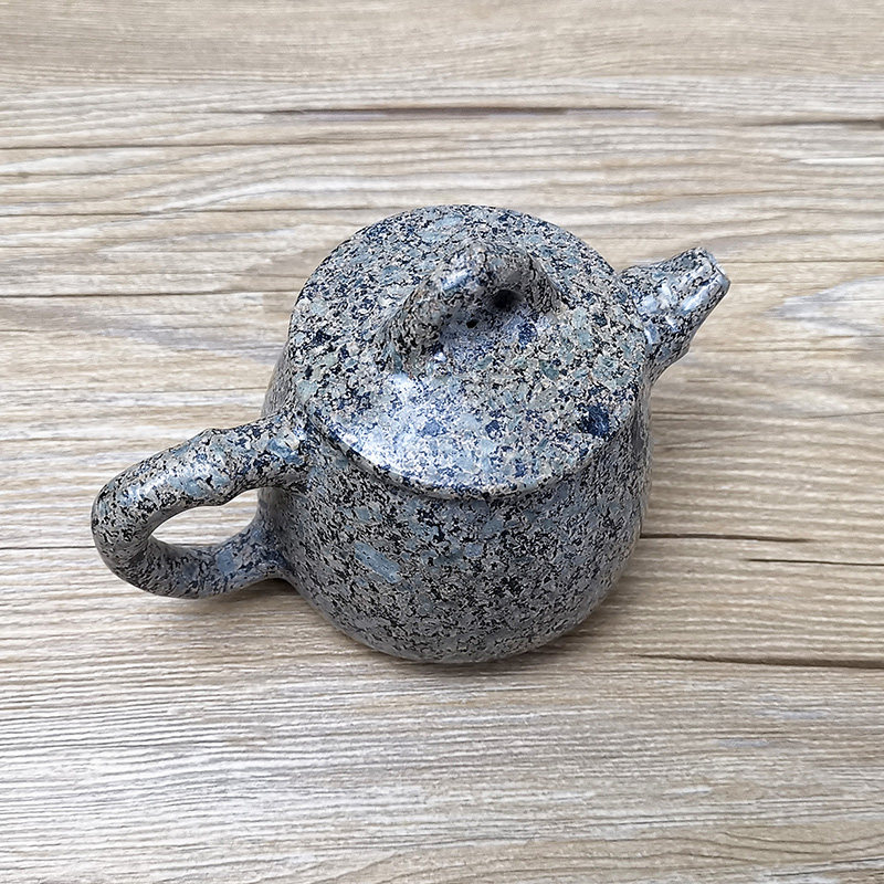 神石阁内蒙中华麦饭石壶小品竹段全手工功夫功夫茶茶壶