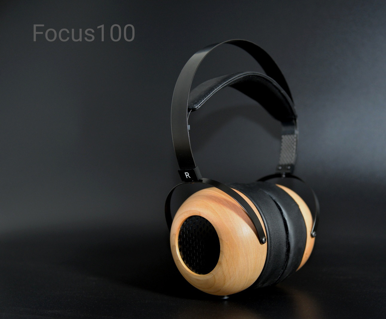 focus100木碗动圈开放头戴耳机有线hifi发烧音乐游戏电竞头戴耳机