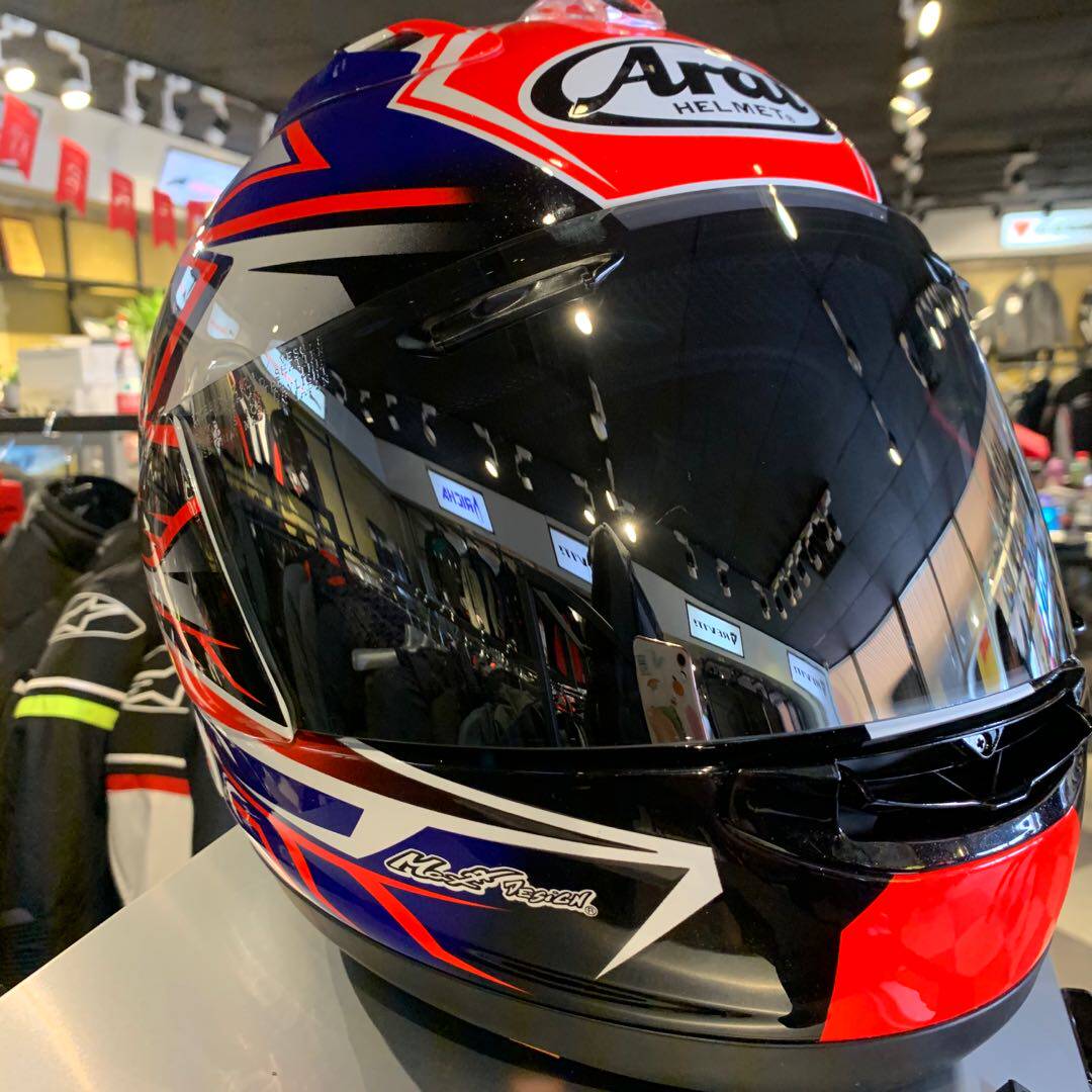 日本进口arairx7xneo原装头盔镜片墨镜遮阳太阳镜电镀蓝金银绿