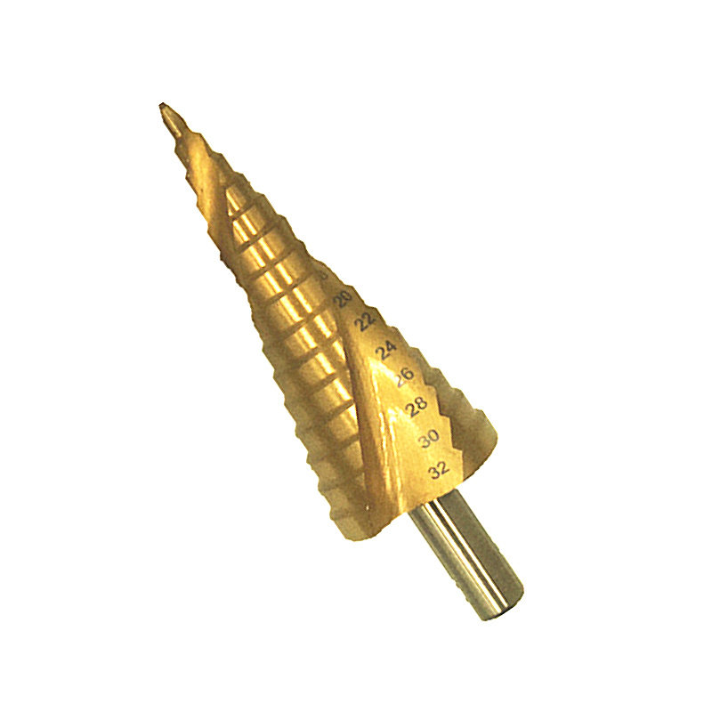 宝塔钻万能圆形打孔工具锥形阶梯钻头板材扩孔不锈钢金属板开孔器