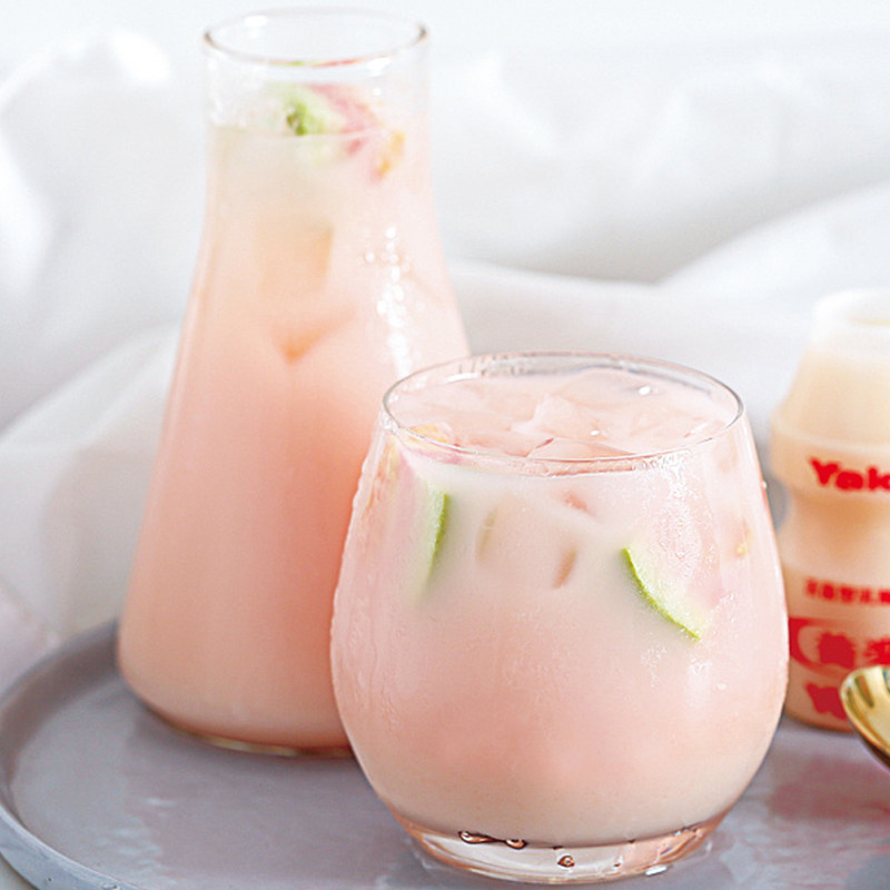 觅鲜味源红芭乐果泥果果酱1l粉色芭乐原料果酱