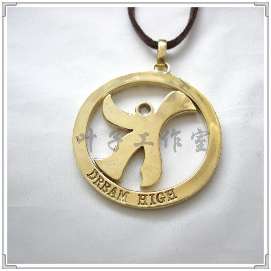 可转银布送擦吊坠转动幸运皇冠项链同款high项链