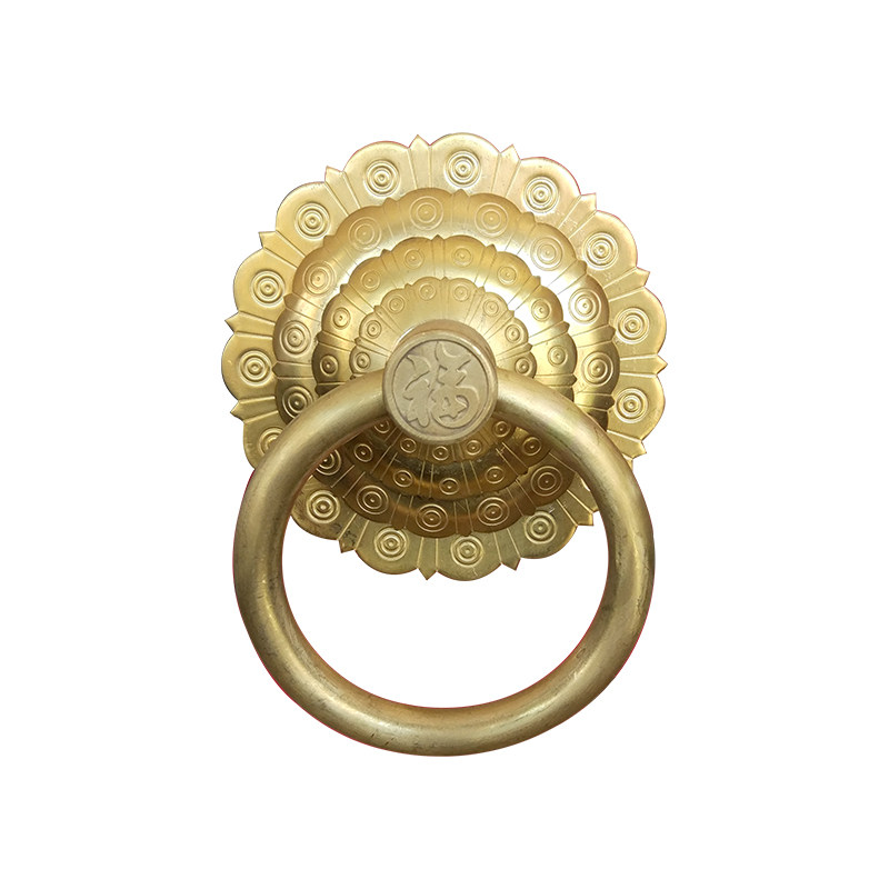 复古纯铜门环中老式大木门对开门拉把手拉环扣装饰古铜玻璃门对装