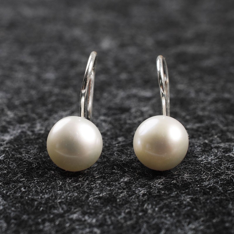 日韩时尚流行气质珍珠耳环母贝珠子耳钉个性耳环