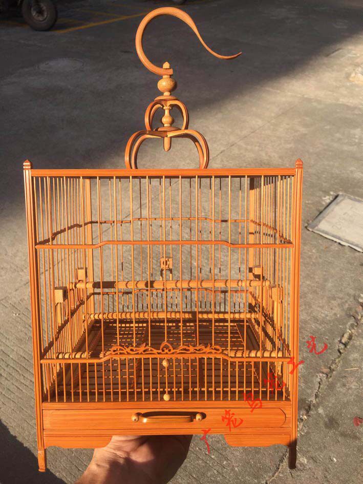 鸟笼竹制清远竹笼竹绣眼笼金老竹广笼鸟笼
