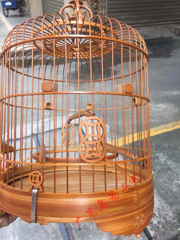 竹笼笼子鸟笼高档金青绣眼鸟小鸟配件全老鸟笼