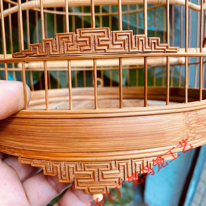 绣眼鸟笼字脚万字脚广式广笼养笼黑白金青清远鸟笼