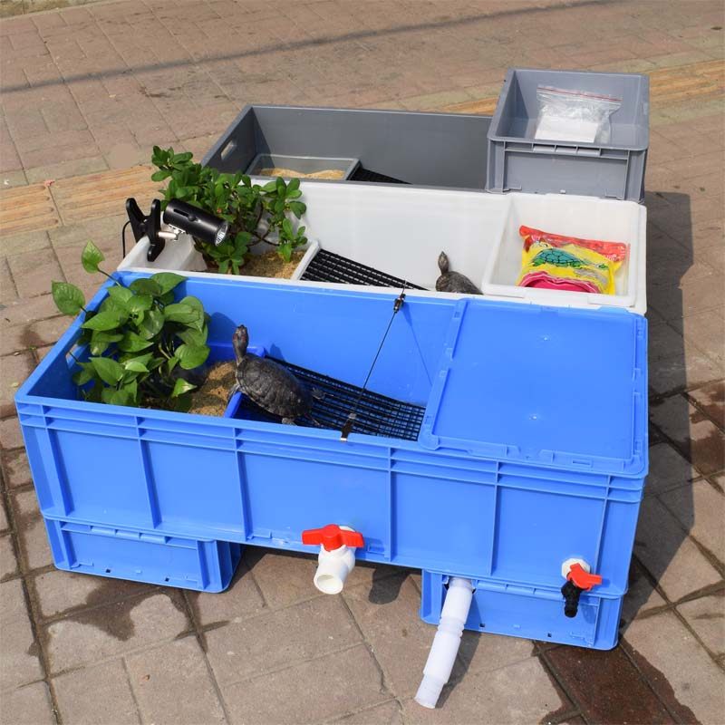 大号乌龟加长周转箱养龟箱龟苗龟托水陆陆龟桌面缸