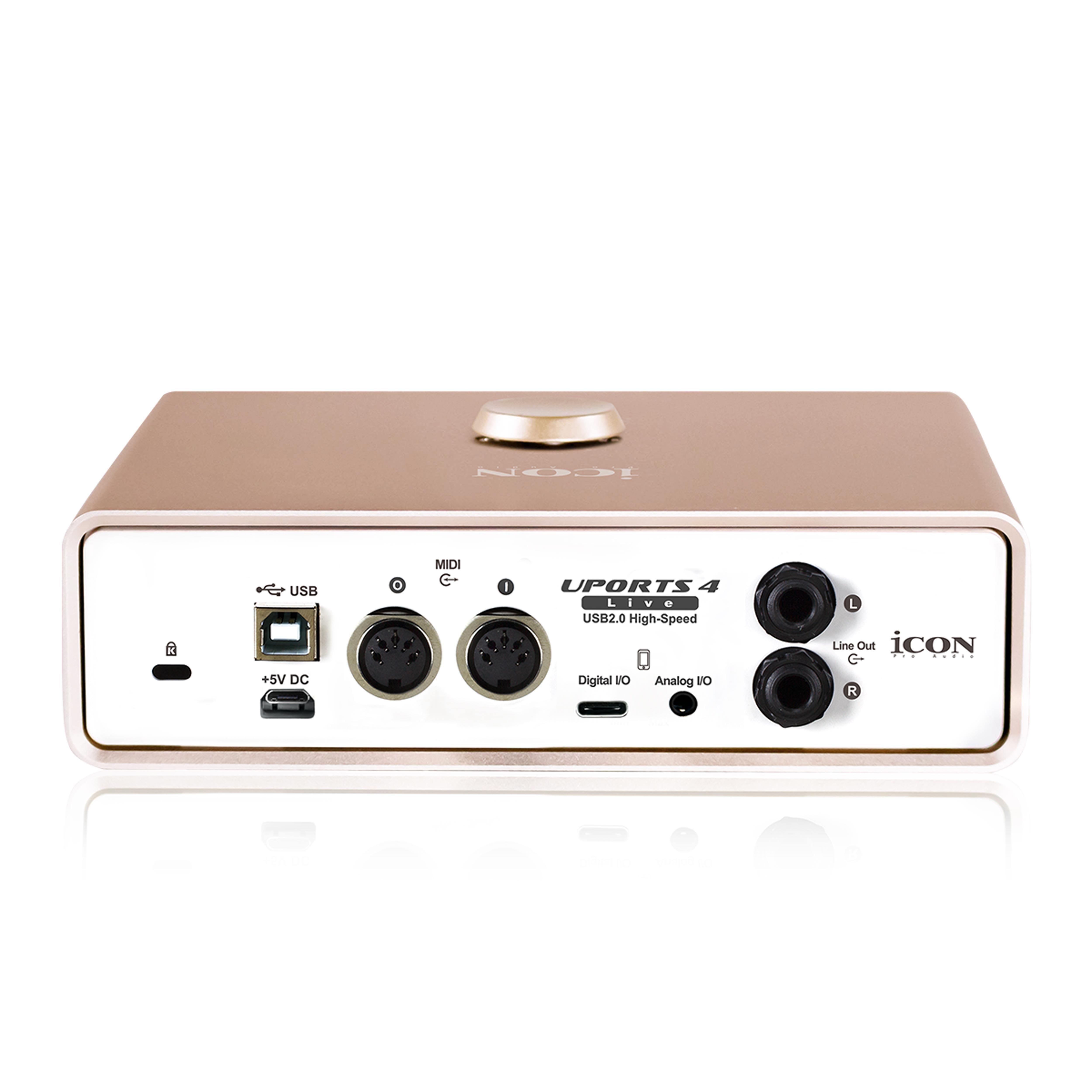 icon艾肯uports4uports4外置usb声卡录音播音主持声卡