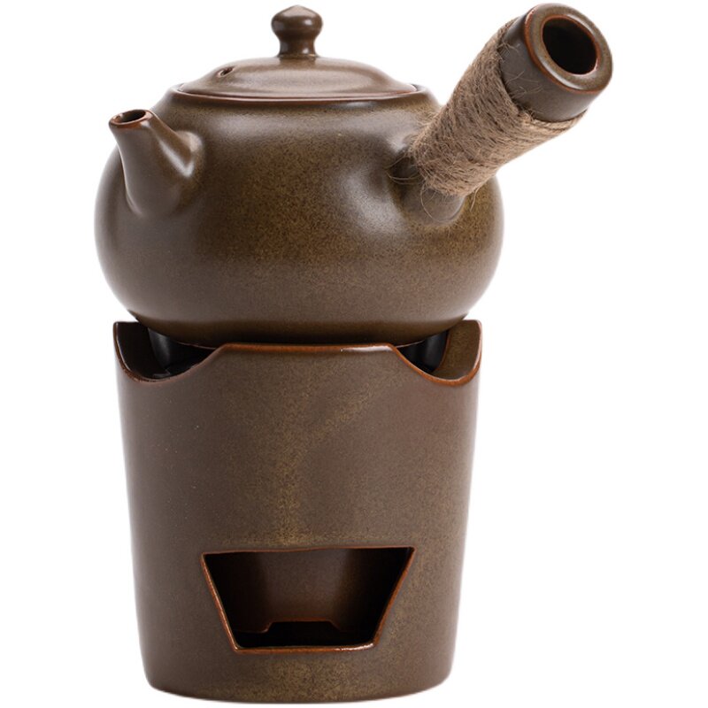 陶瓷烧炉碳炉中式风炉小火炉耐高温可干烧侧把整套茶壶