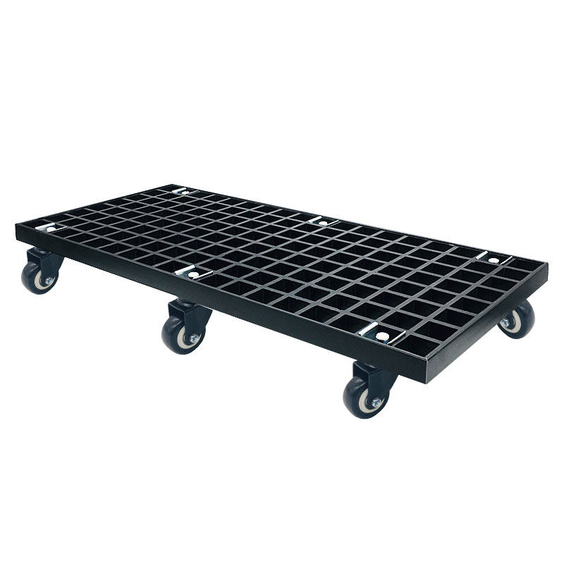 长方形盆景架带轮定制可移动花盆托盘底座树脂底盘花托