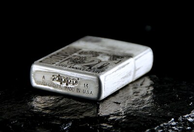 日本zippo打火机 正版 绝版 20周年生化危机 制作纪念 做旧