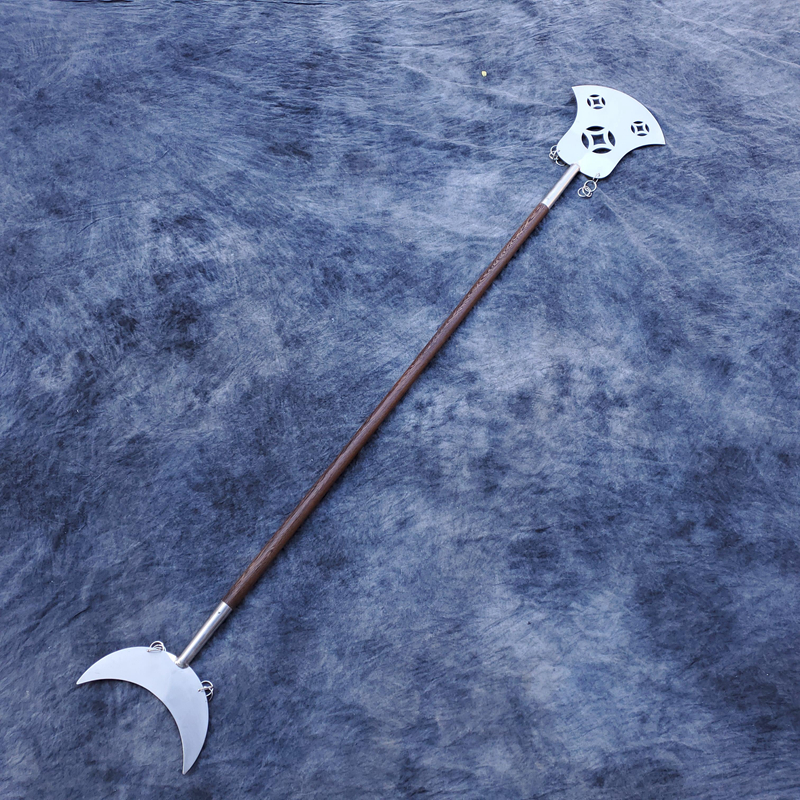武术不锈钢月牙兵器沙僧铲鲁智深禅杖影视道具更多武术装备