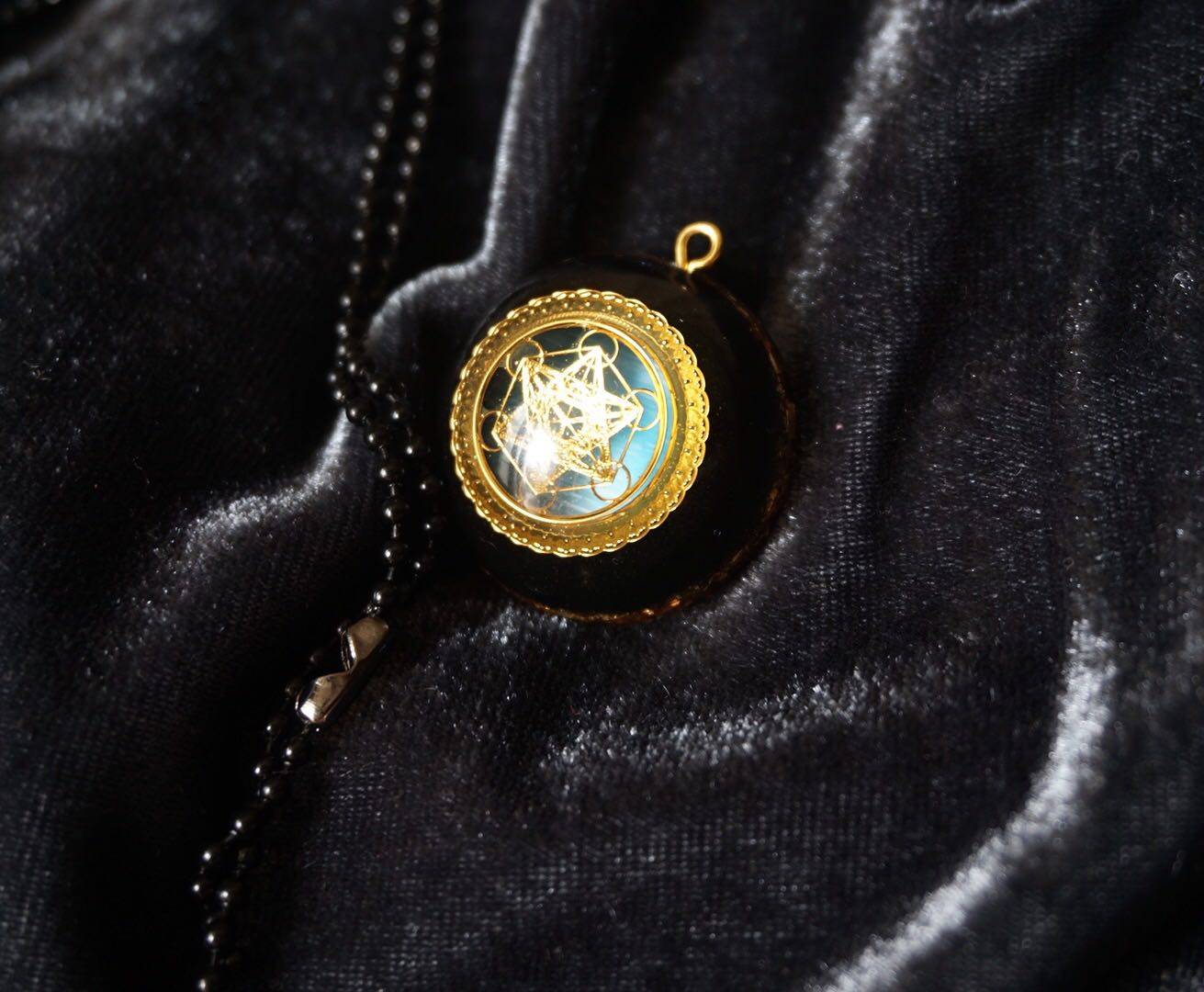 麦达昶梅塔特隆神圣几何原创reiki手工水晶吊坠项链挂件merkaba