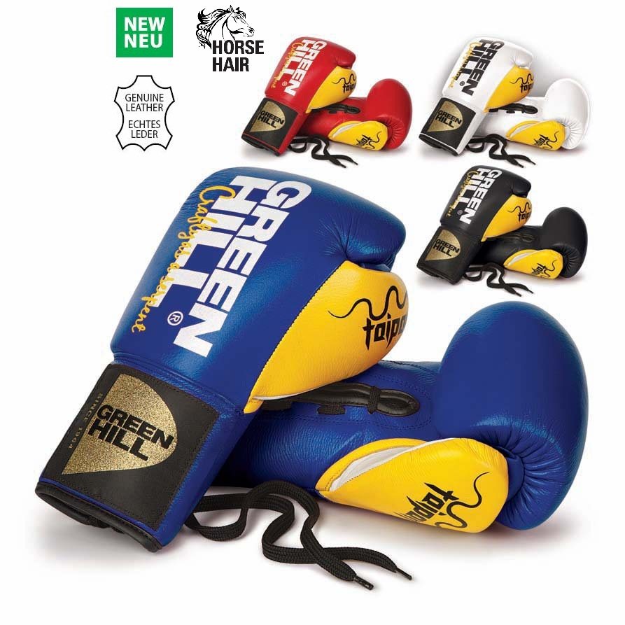 greenhill正品taipan毒蛇真皮马毛混合aibi职业拳击拳击手套