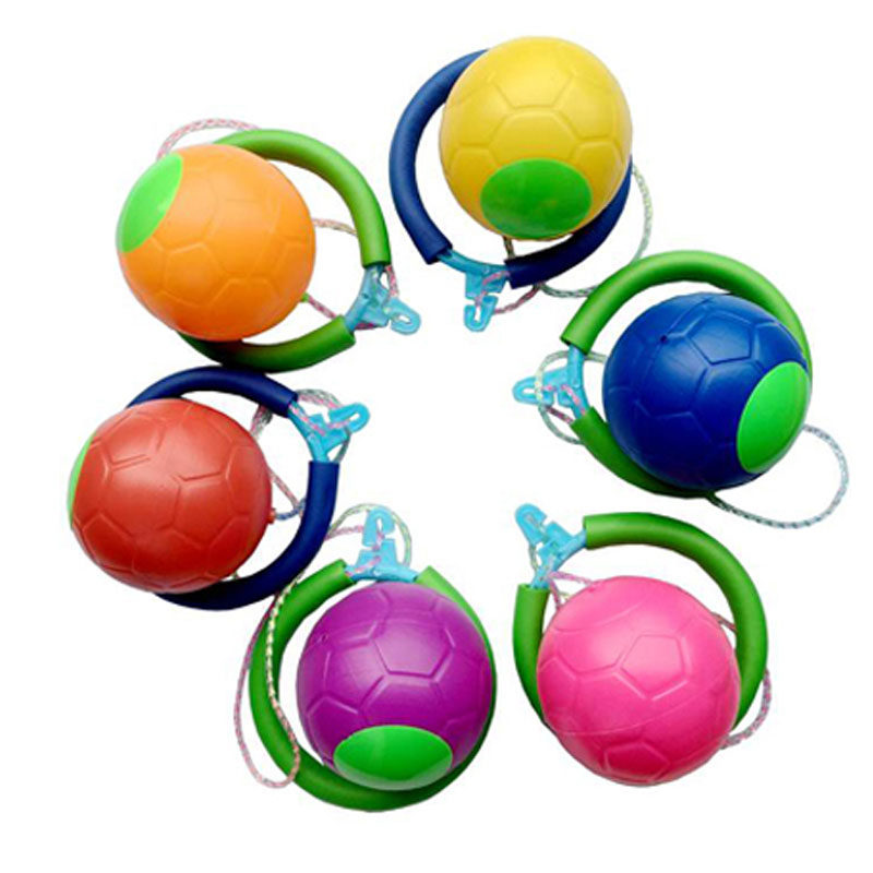 80后怀旧儿时回忆童年单腿跳跳球蹦蹦球甩球户外亲子游戏玩具