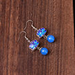 National Scenery Thai Blue Ear Women's Retro Classic Simple Temperament Earriers Jewelry Jewelry Towers and accessories cheongsam National Scenery Thai Blue Ear Women's Retro Classic Simple Temperament Earriers Jewelry Jewelry Towers and accessories cheongsam
