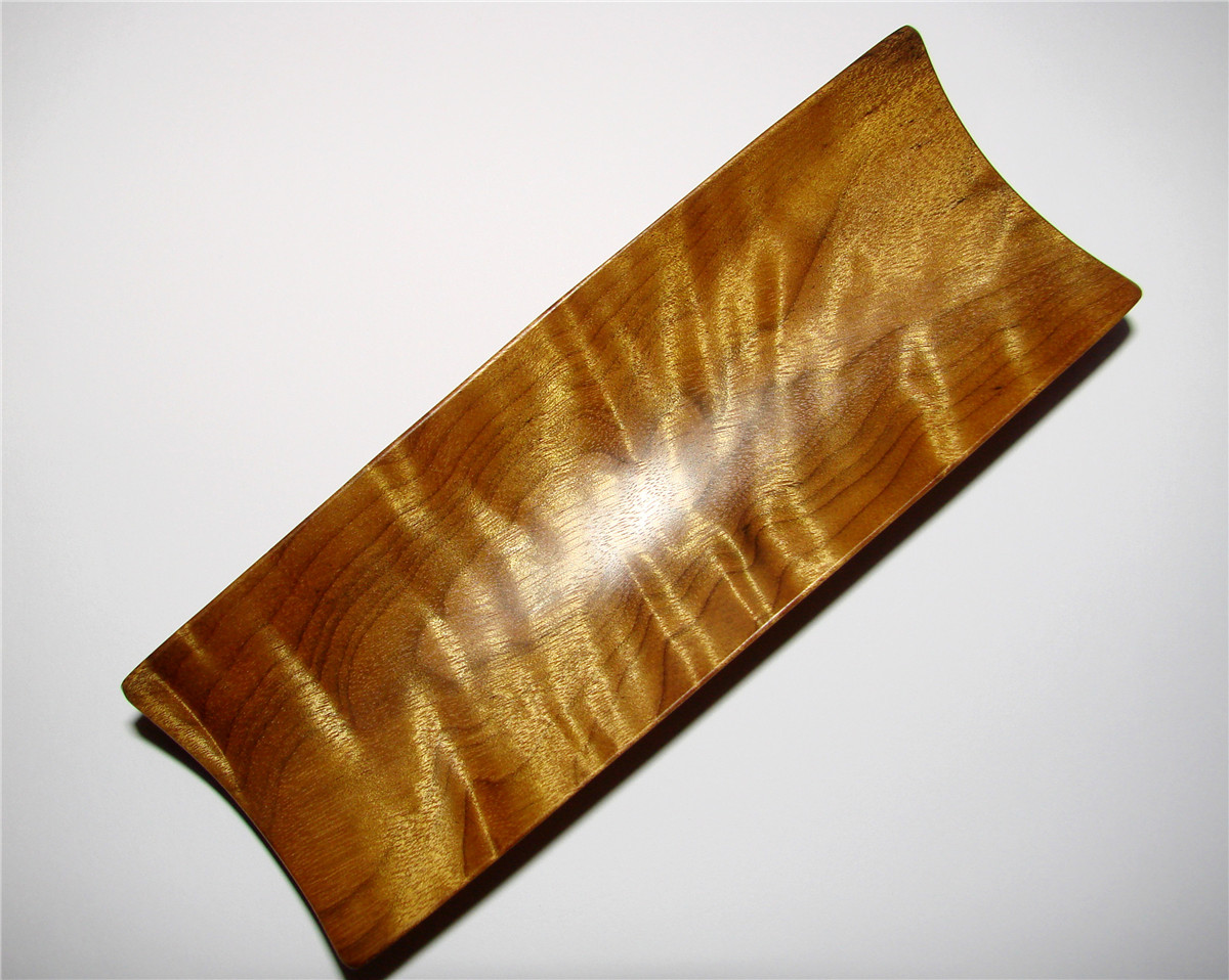 楠木金丝木纯手工新款水波波纹茶具禅意原木茶道