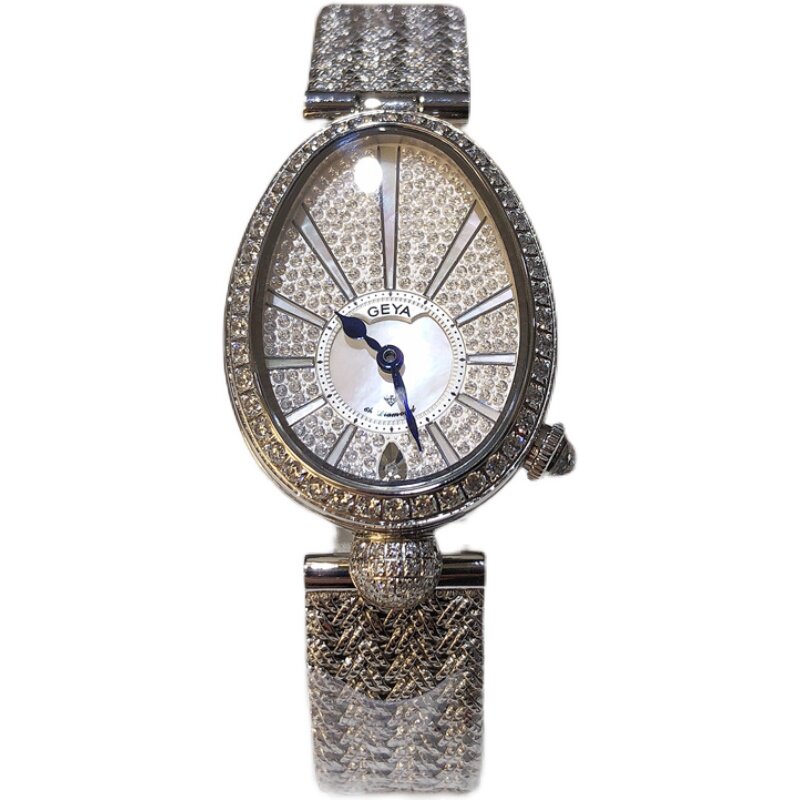 新款正品格雅手表满天星女表鹅蛋时尚镶钻女士国产腕表