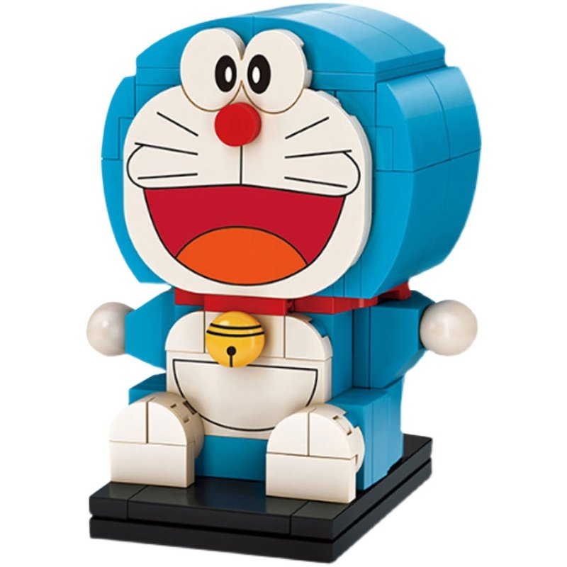 哆啦乐高积木系列系列机机器猫拼装公仔keeppley正版塑料积木