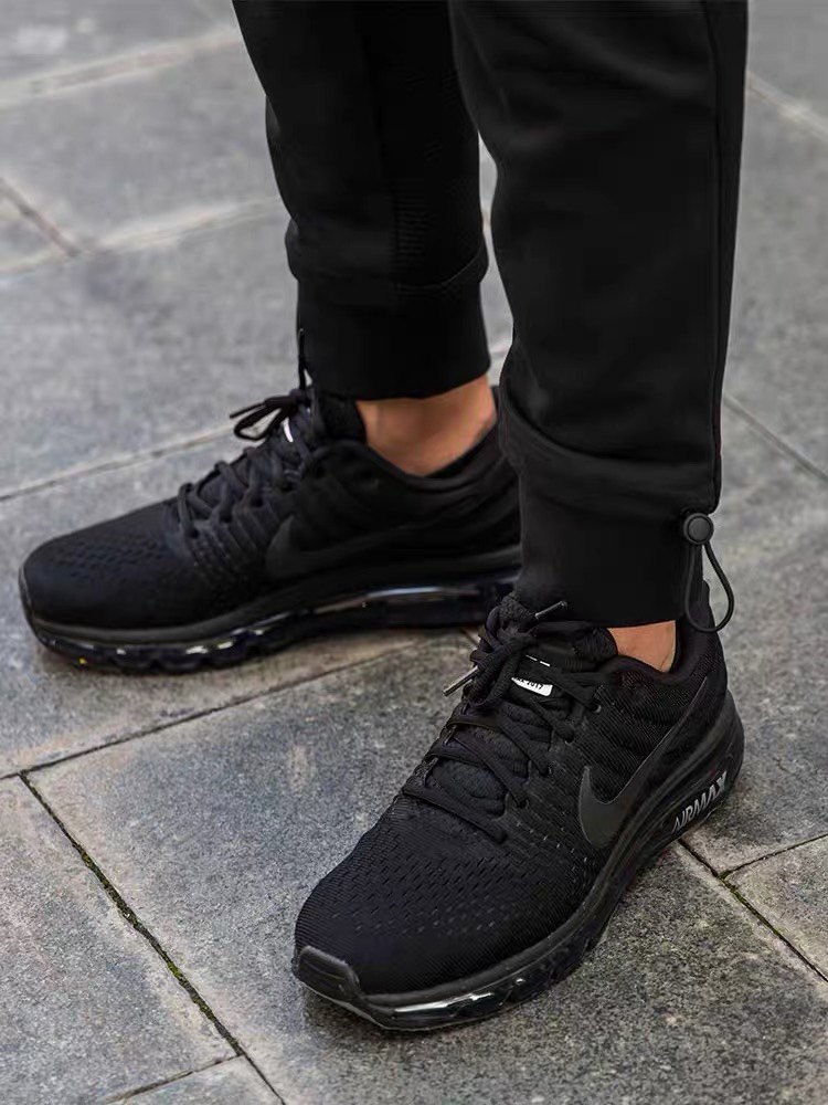 nike耐克男鞋全掌气垫运动鞋airmax2017黑武士跑步鞋