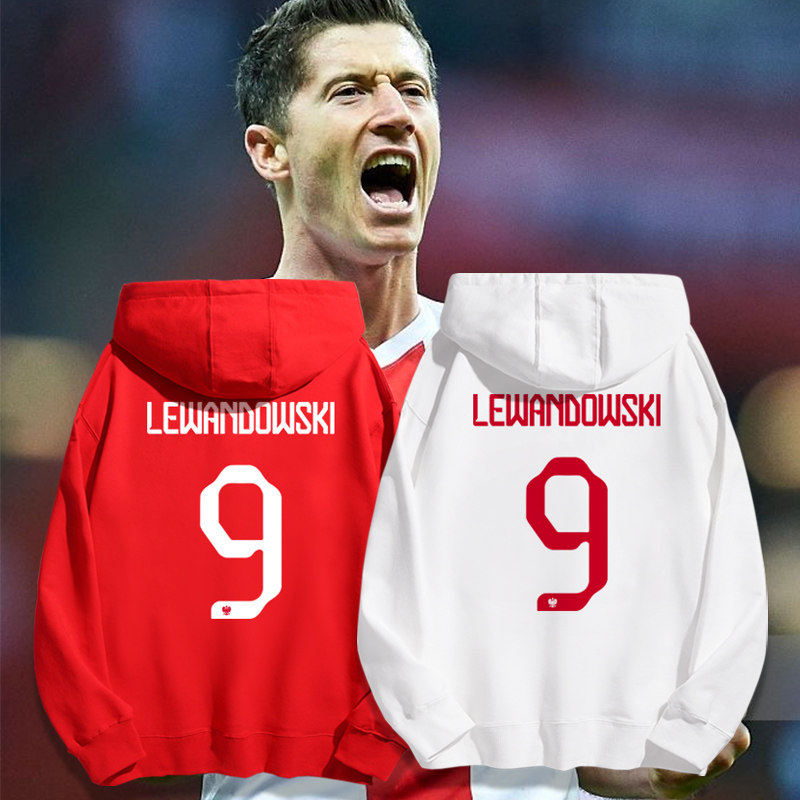 2022年卡塔尔世界杯波兰9号万多夫斯球迷纪念款连卫衣