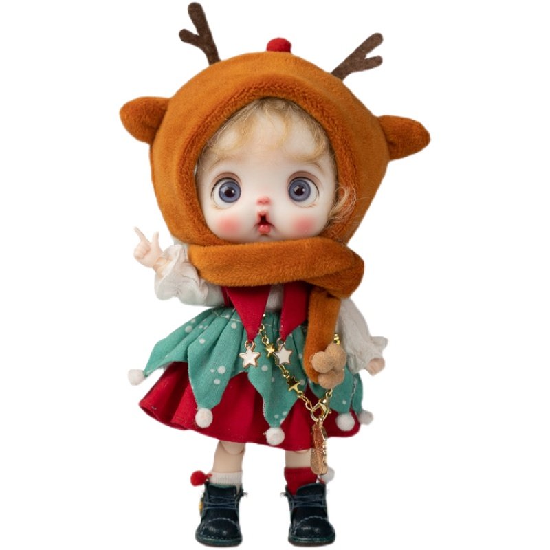 piccodo现货原创正版圣诞娃可动人偶娃娃可爱套装bjd