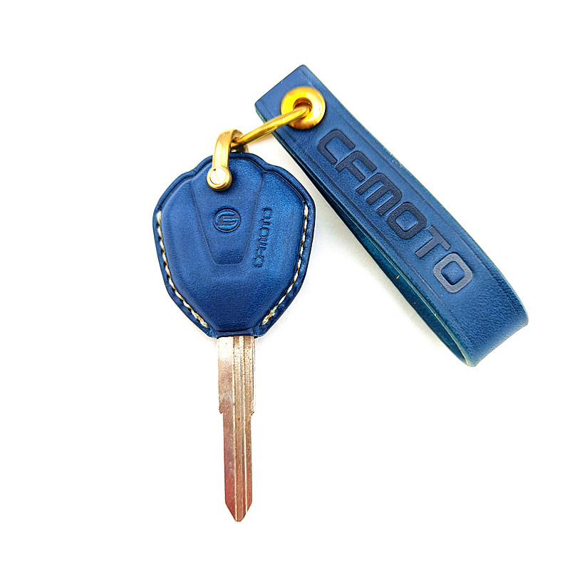 适用春风700clx800mt250sr赛道改装牛皮复古手工钥匙其他摩托车用品