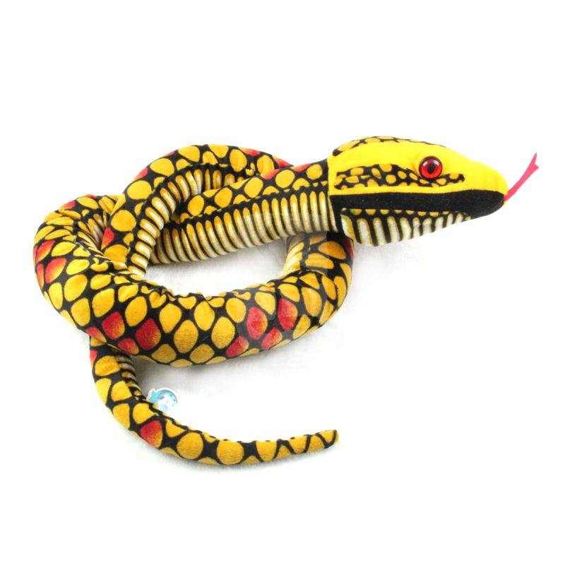 创意仿真毛绒玩具蟒蛇眼镜蛇假软布娃娃搞怪公仔生日毛绒布艺类玩具