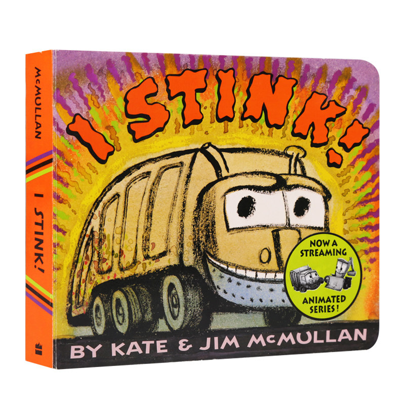 凯迪克垃圾车启蒙英语纸板book图书boardstink图画书儿童读物原版书