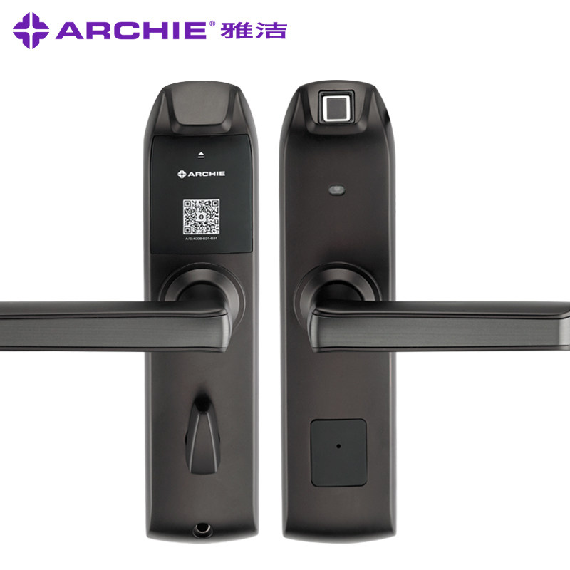 雅洁智能门锁家用室内门房间门实木门锁静音锁体指纹锁aj401102