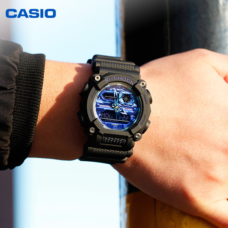 卡西欧手表青花瓷gshock官方运动运动学学生ga900不屈日韩腕表