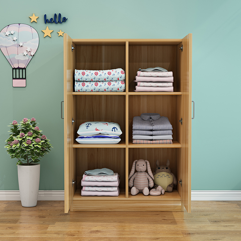 儿童衣柜简易家用卧室收纳木质宝宝储物柜自由衣柜
