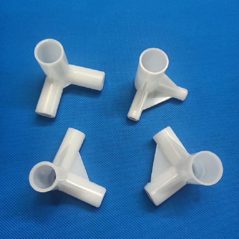 蚊帐三通加厚接口三角接头蚊帐支架配件零件连接件固定扣抓手压脚