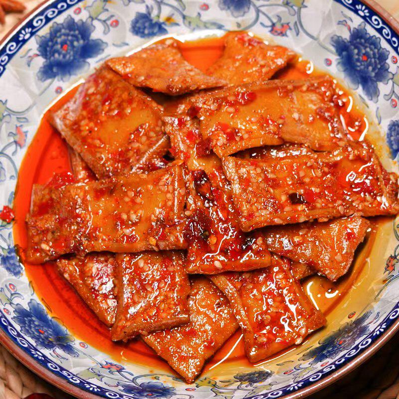 麻辣豆腐湖南特产恋七姑娘冷水江新化麻辣豆干卤豆干特色麻辣小吃