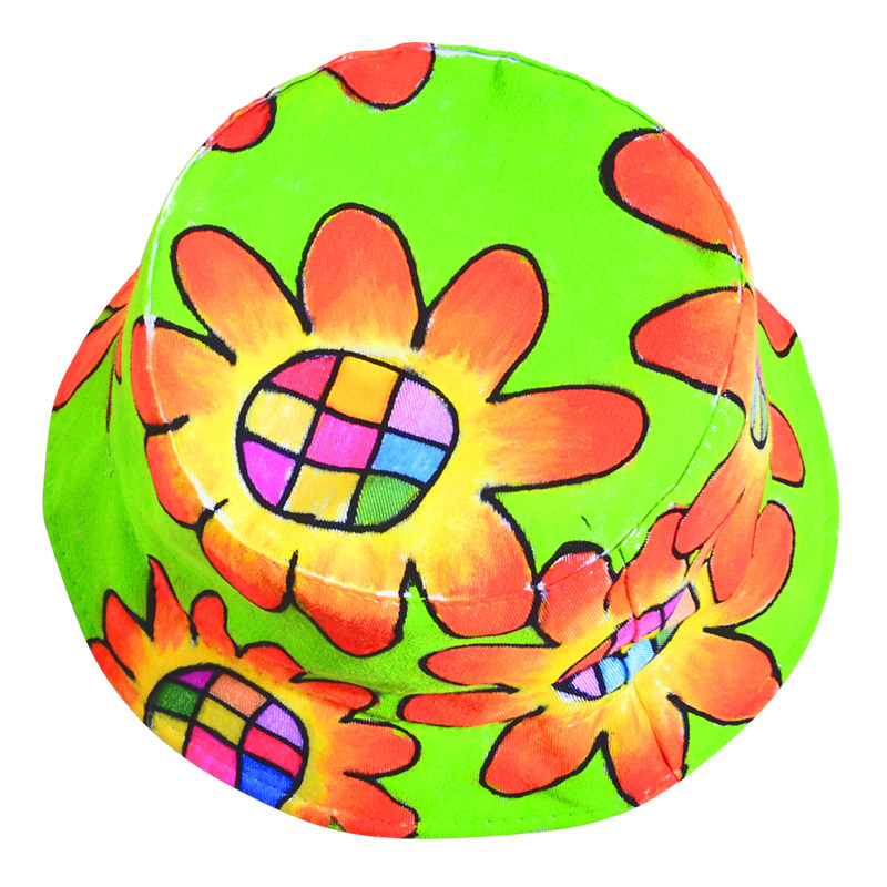 地摊货源儿童diy绘画涂色棒球帽渔夫帽子手绘白模填色