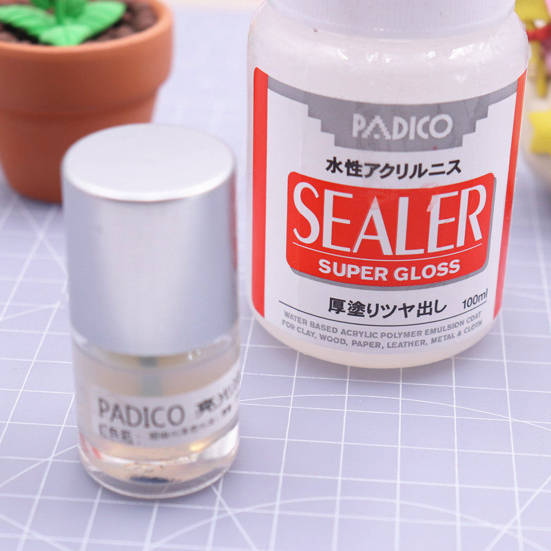 亮光光油光漆日本进口padico分装哑光消光超轻粘土