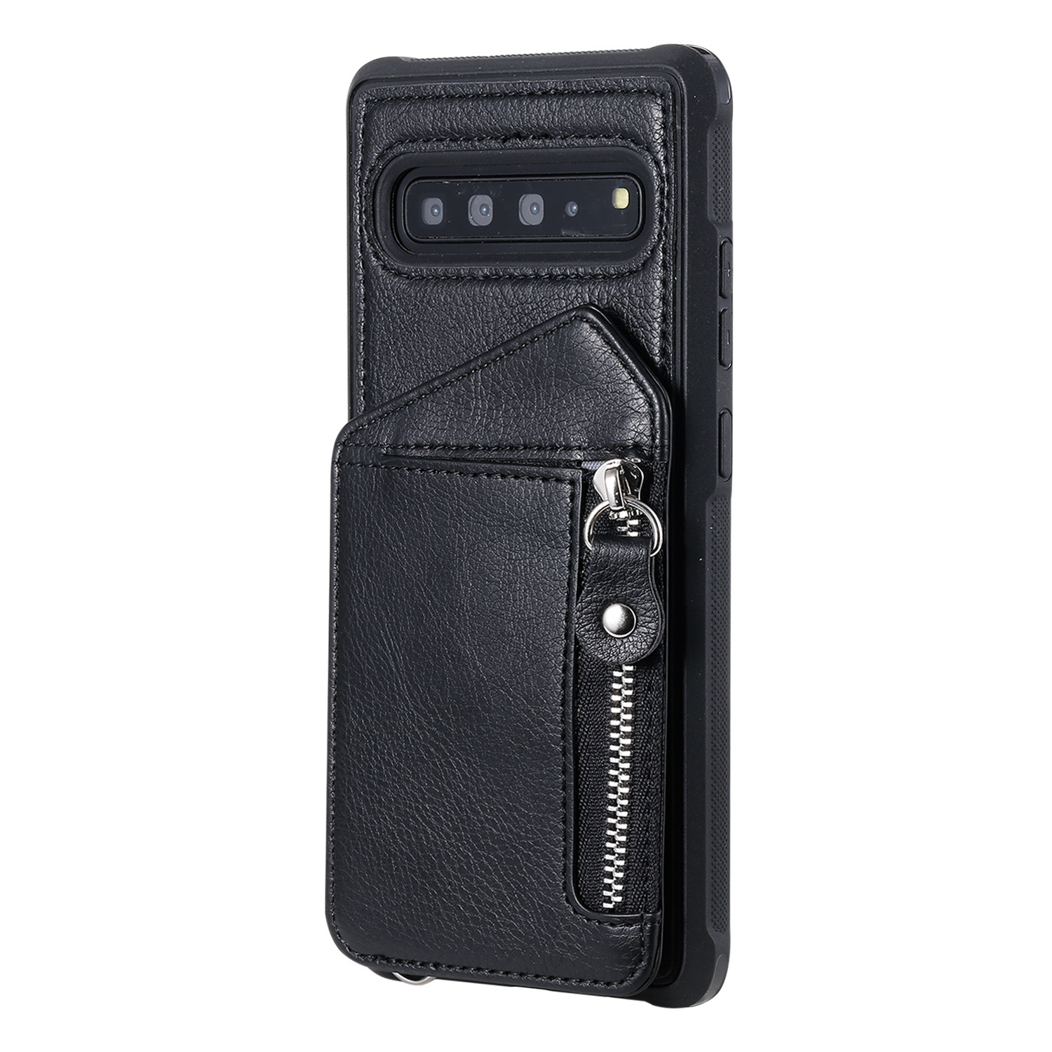 皮质插卡零钱钱包手机机壳一体适用于三星note10手机保护套