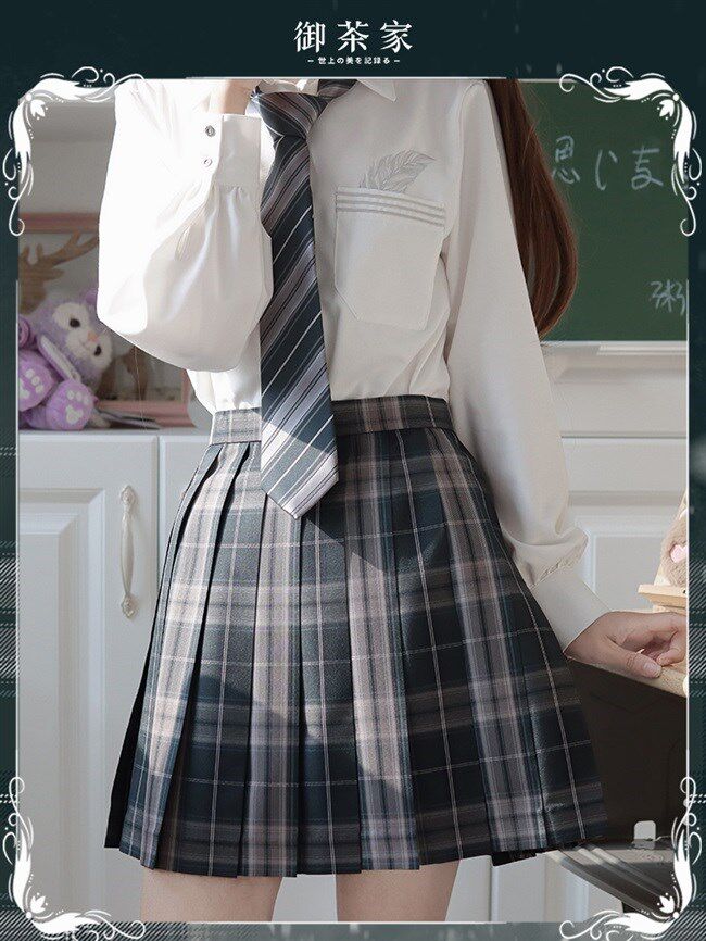 正版松雪原创jk制服裙短中长格裙0点开售学生校服