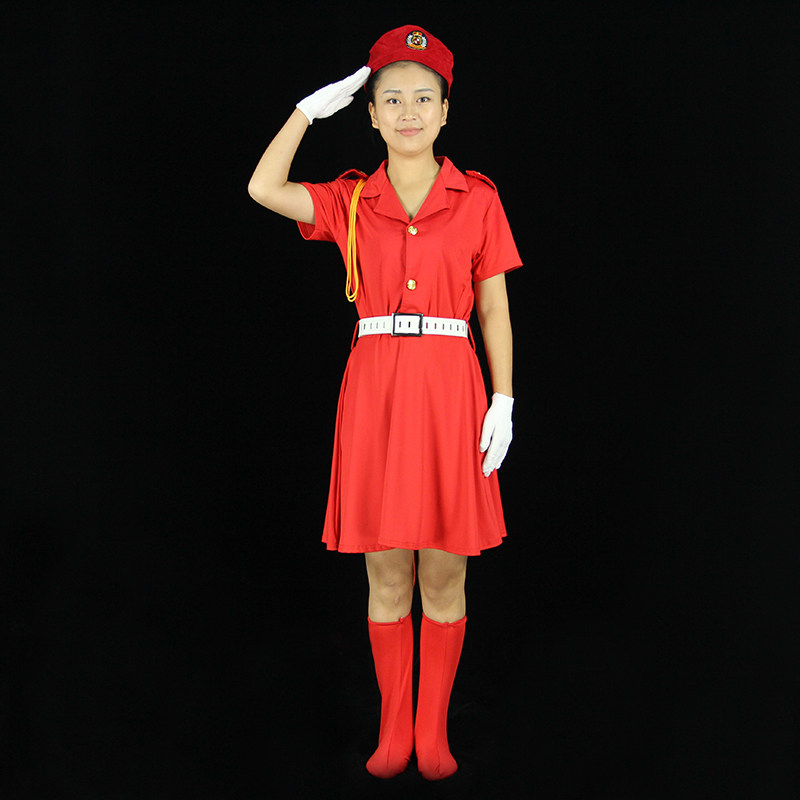 军旅现代迷彩舞蹈演出服装裙女兵表演服海军风合唱服装出租租赁