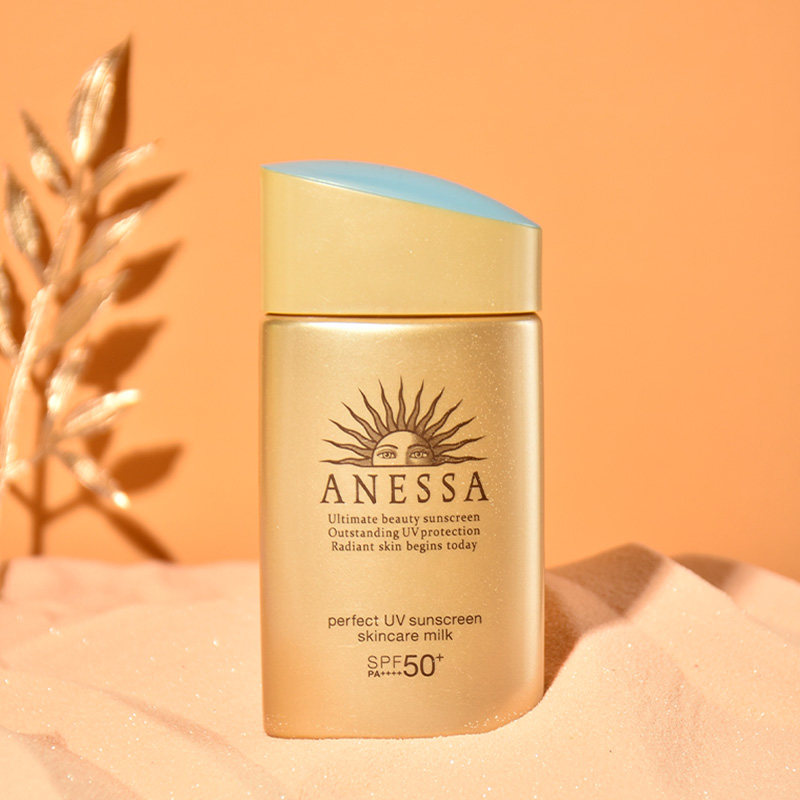 新款资生堂anessa安热沙安耐晒小金瓶面部防晒霜60ml防水汗spf50