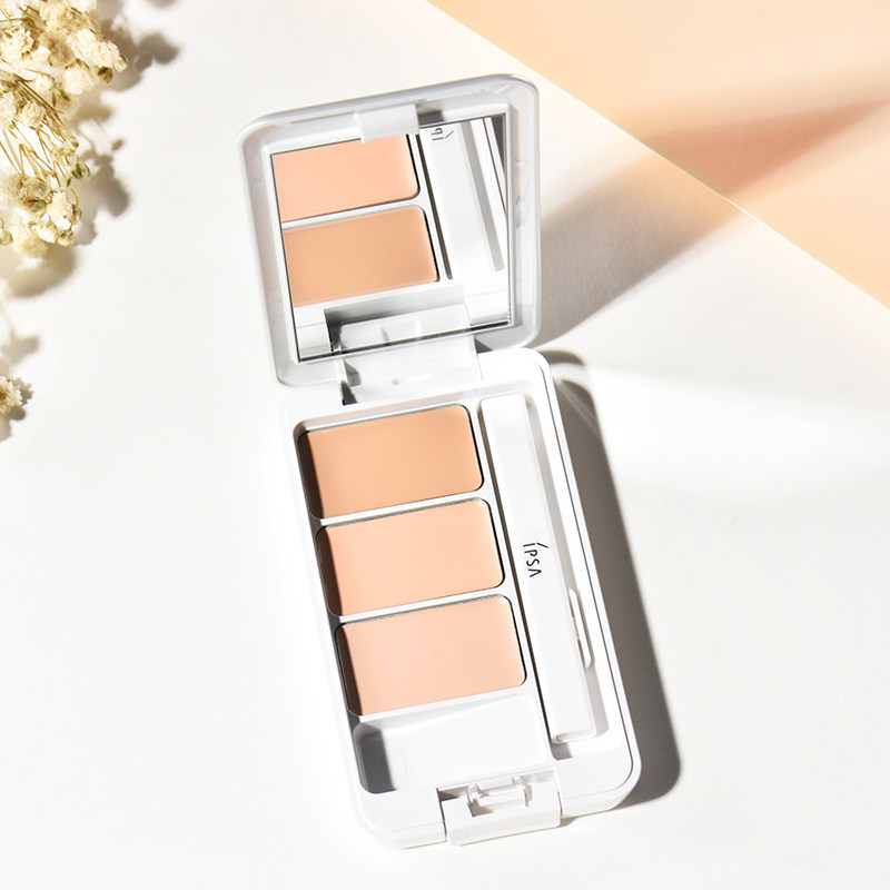 ipsa茵芙莎三色遮瑕膏遮痘印痘痘斑点雀斑黑眼圈遮瑕