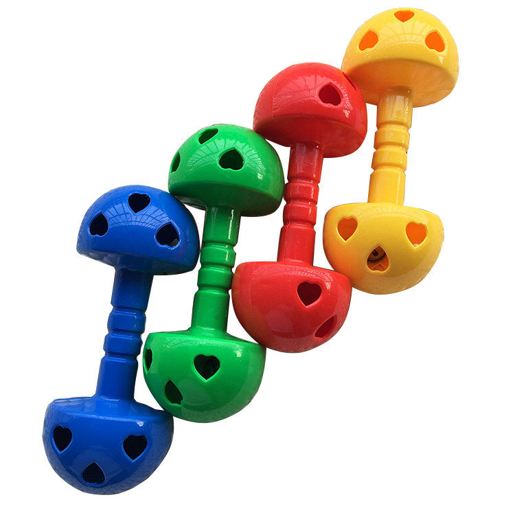 幼儿园器械儿童健身有声蘑菇体操哑铃塑料表演哑铃